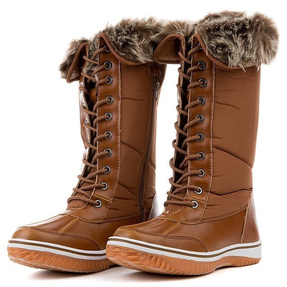 WOMEN'S FROST-02 BOOTS Women – Tan Nylon - Picture 1 of 6